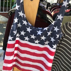 American Flag Themed Women’s Tank Top
